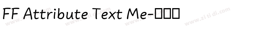 FF Attribute Text Me字体转换